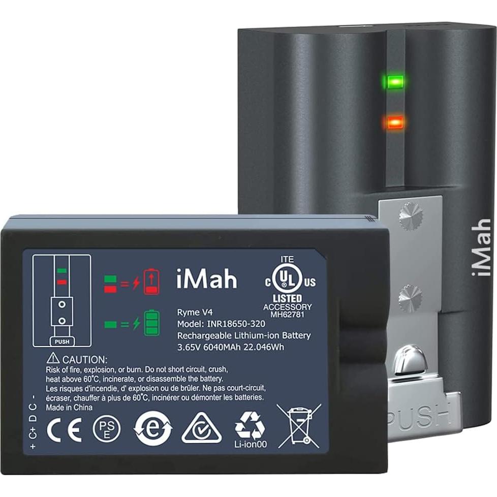 Batería Recargable iMah para Cámara Ring 2/3/4 - Paquete de 2