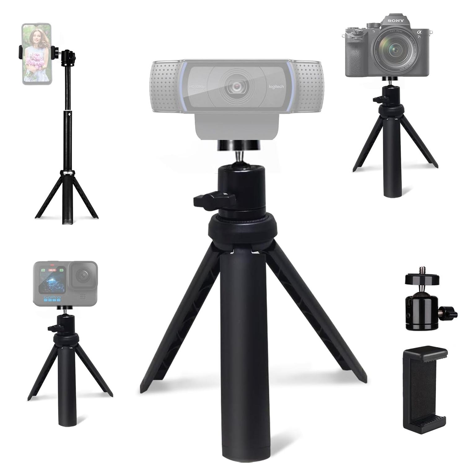 Trípode Mini Ligero NexiGo para Cámara y Teléfono 33 cm