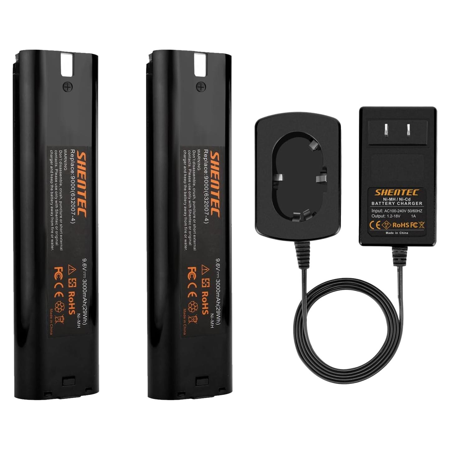 Batería Ni-MH 4000mAh 9.6V Shentec + Cargador Compatible