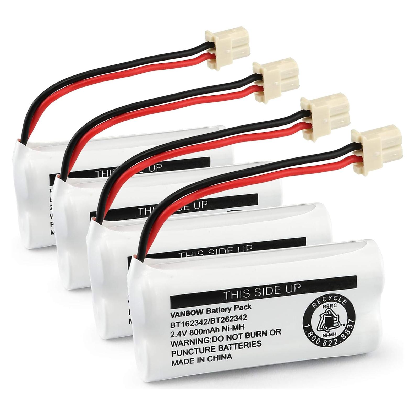 Batería Ni-MH 2.4V 800mAh VANBOW para Teléfonos Inalámbricos