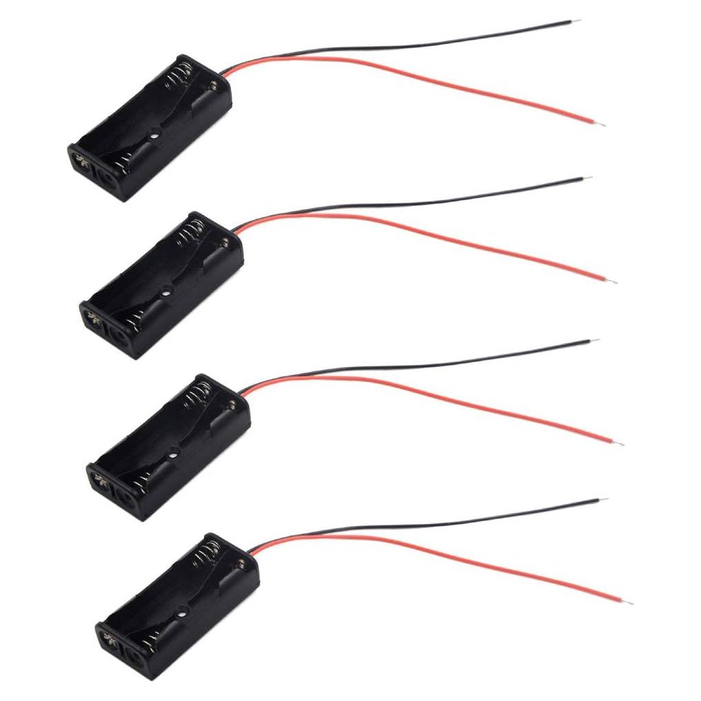 Paquete de 4 Soportes de Batería AAA LampVPath con Cables