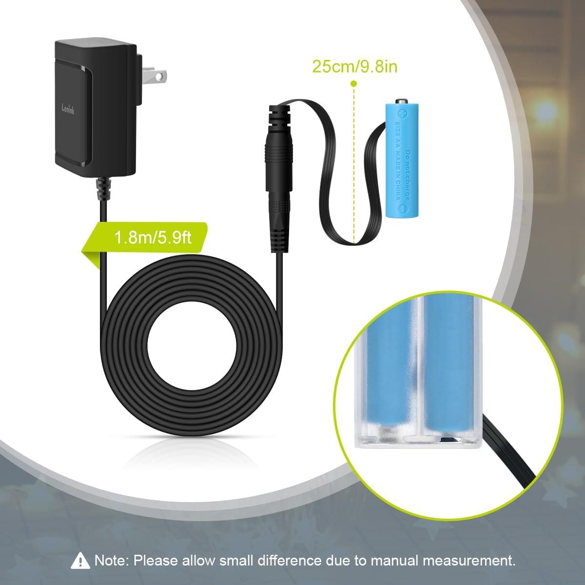 Adaptador de Fuente de Alimentación AC Lenink 3V 1A para 2 Baterías AA