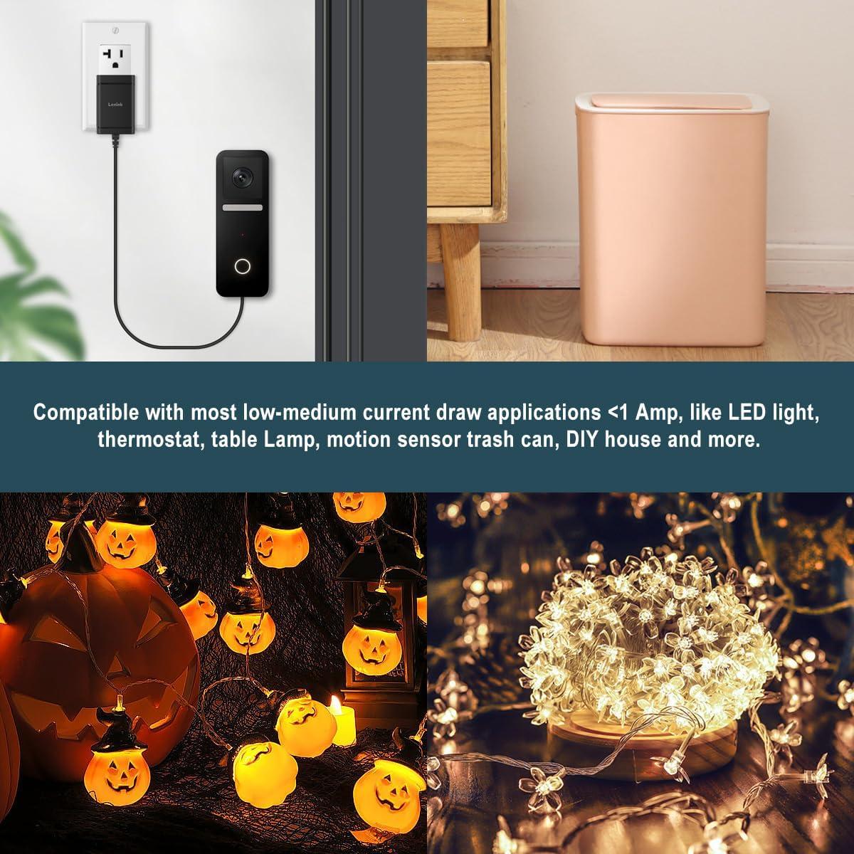 Adaptador de Fuente de Alimentación AC Lenink 3V 1A para 2 Baterías AA