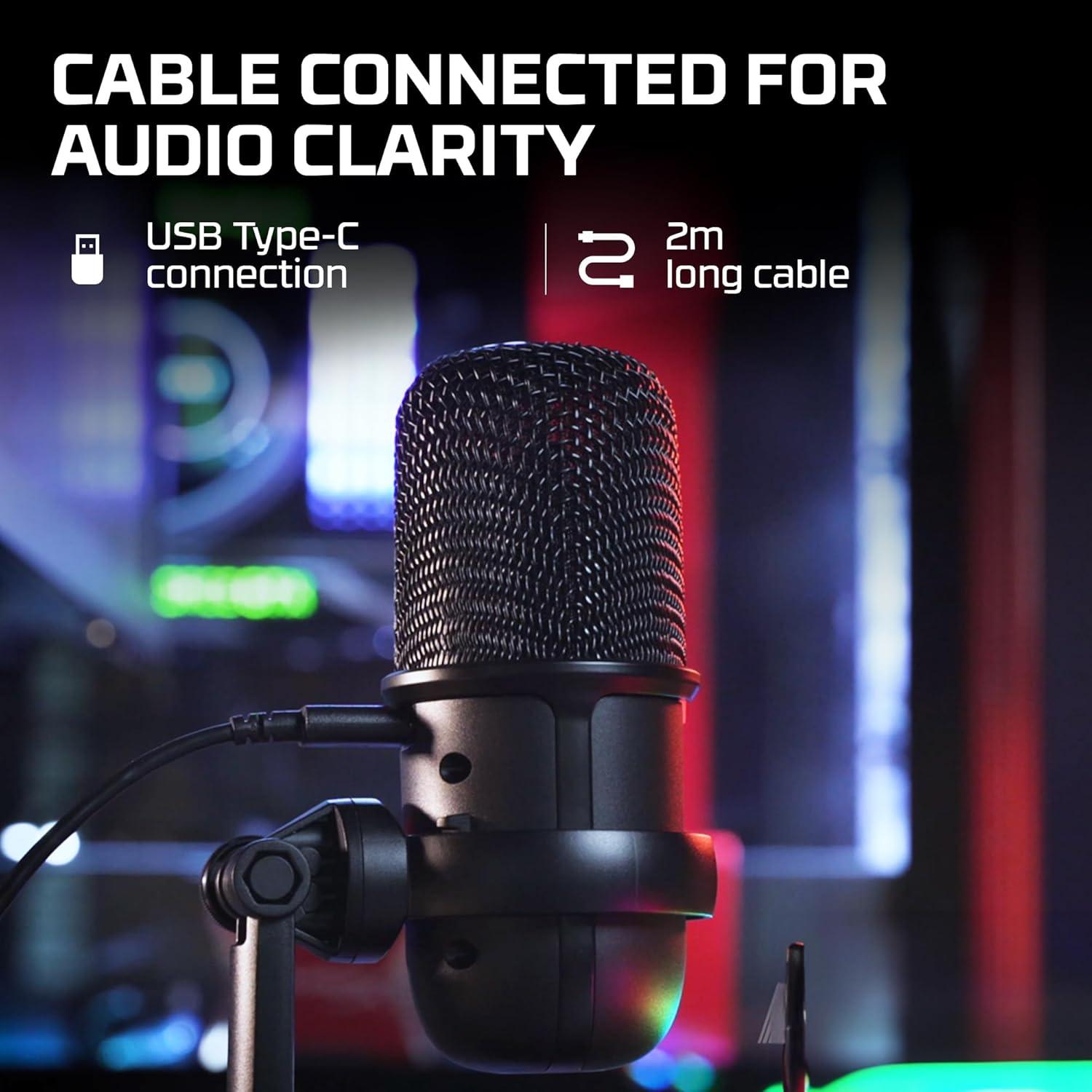 HyperX SoloCast Micrófono USB Condensador para PC y Consolas