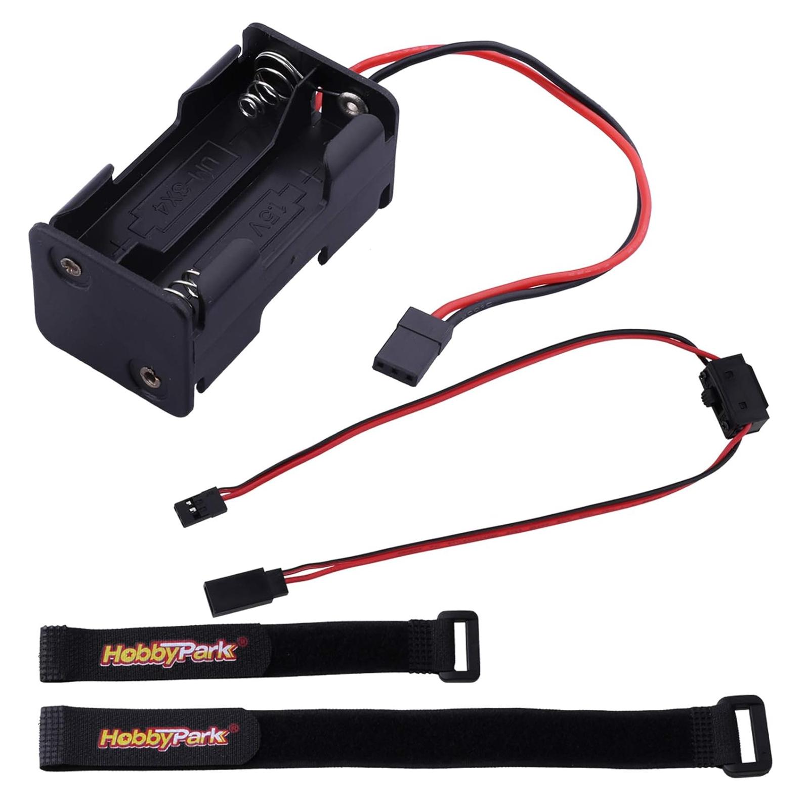 Caja de Soporte para Baterías AA Hobbypark con Conector JR