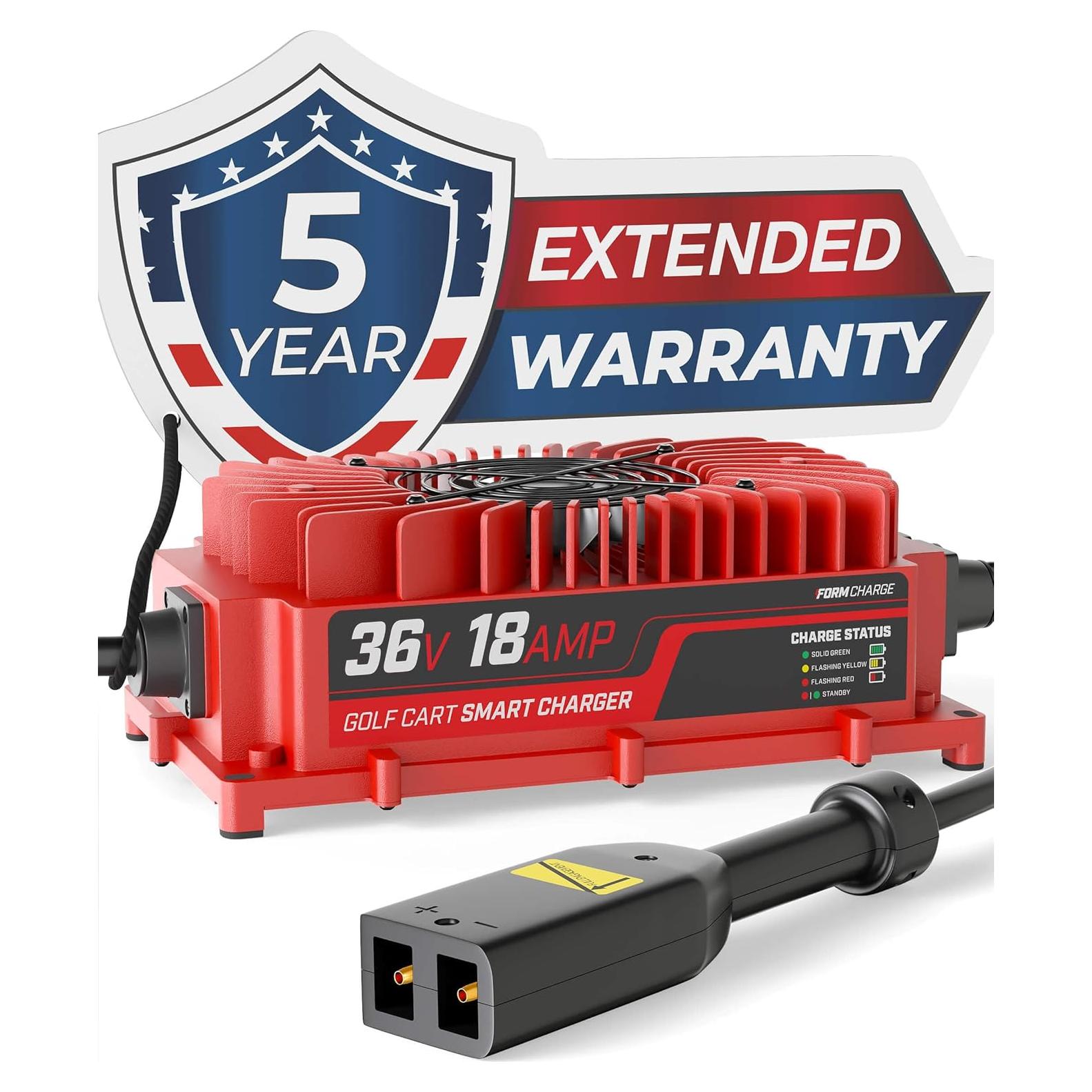 Cargador de Batería de Carro de Golf 36V 18A EZGO TXT Impermeable
