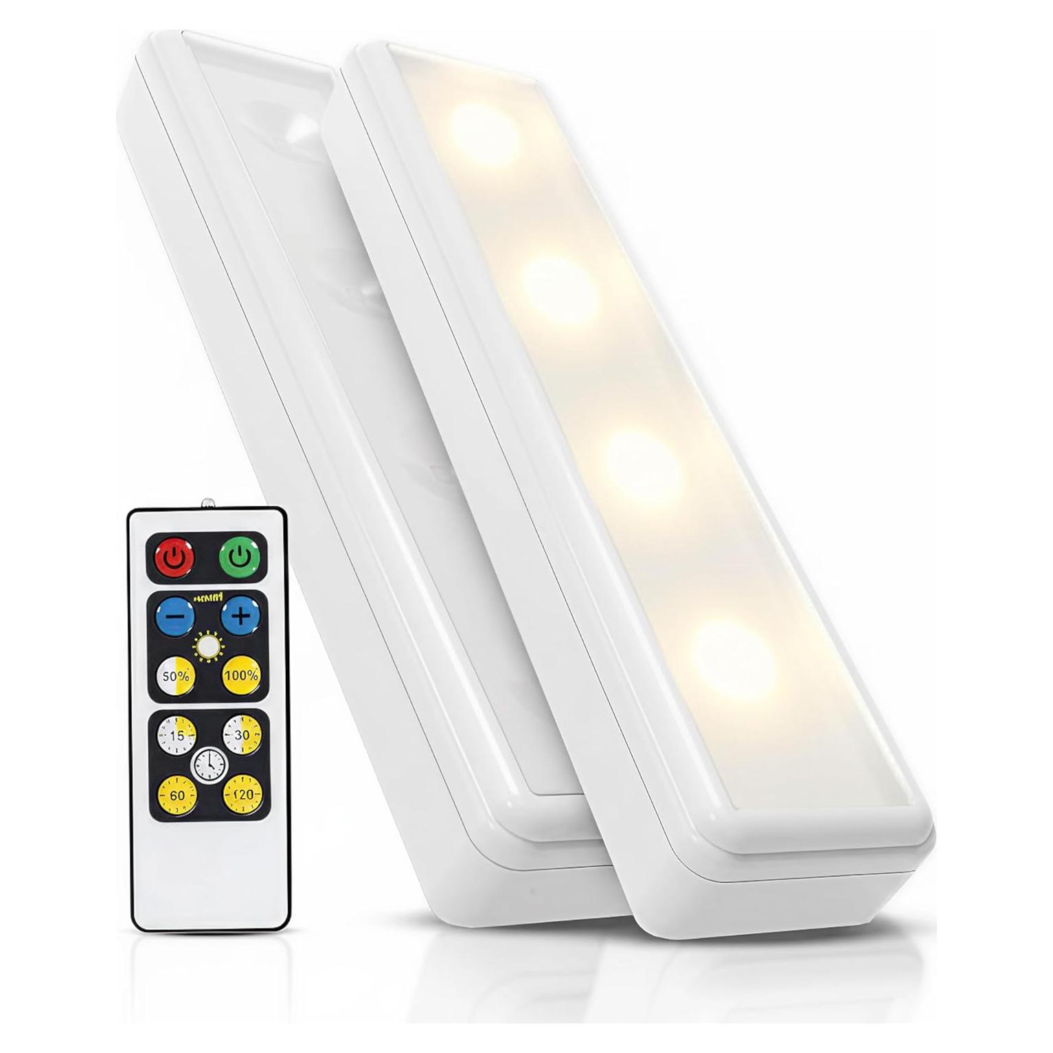Luces LED Inalámbricas Táctiles Brilliant Evolution - 21.6 cm - Paquete de 2