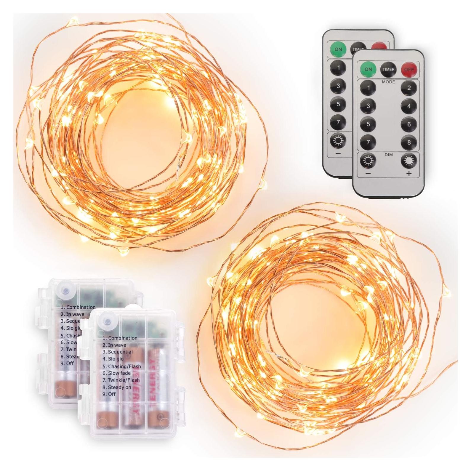 Luces de Cadena LED Tenergy 5m 50 LEDs con Control Remoto