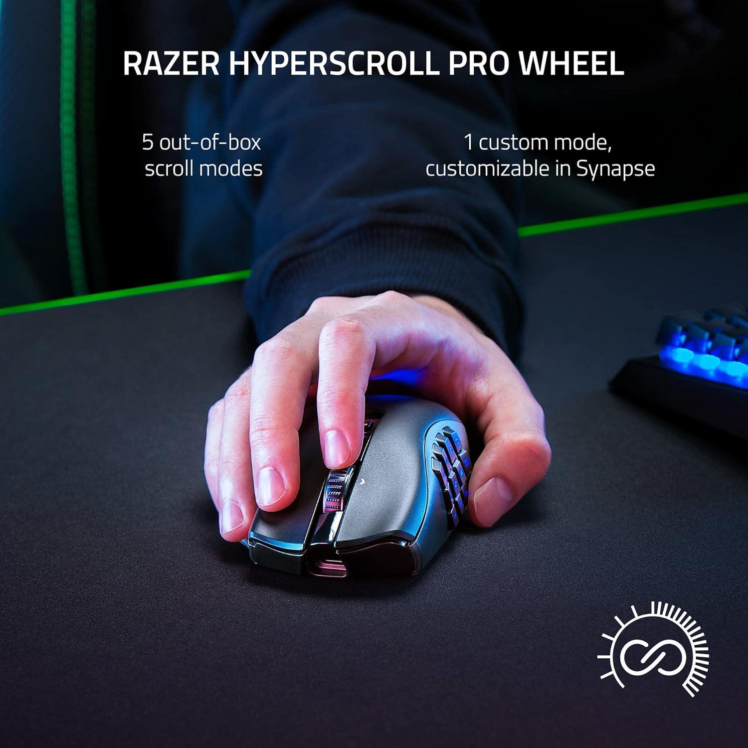 Razer Naga V2 Pro Ratón Inalámbrico 19+1 Botones 300 Horas