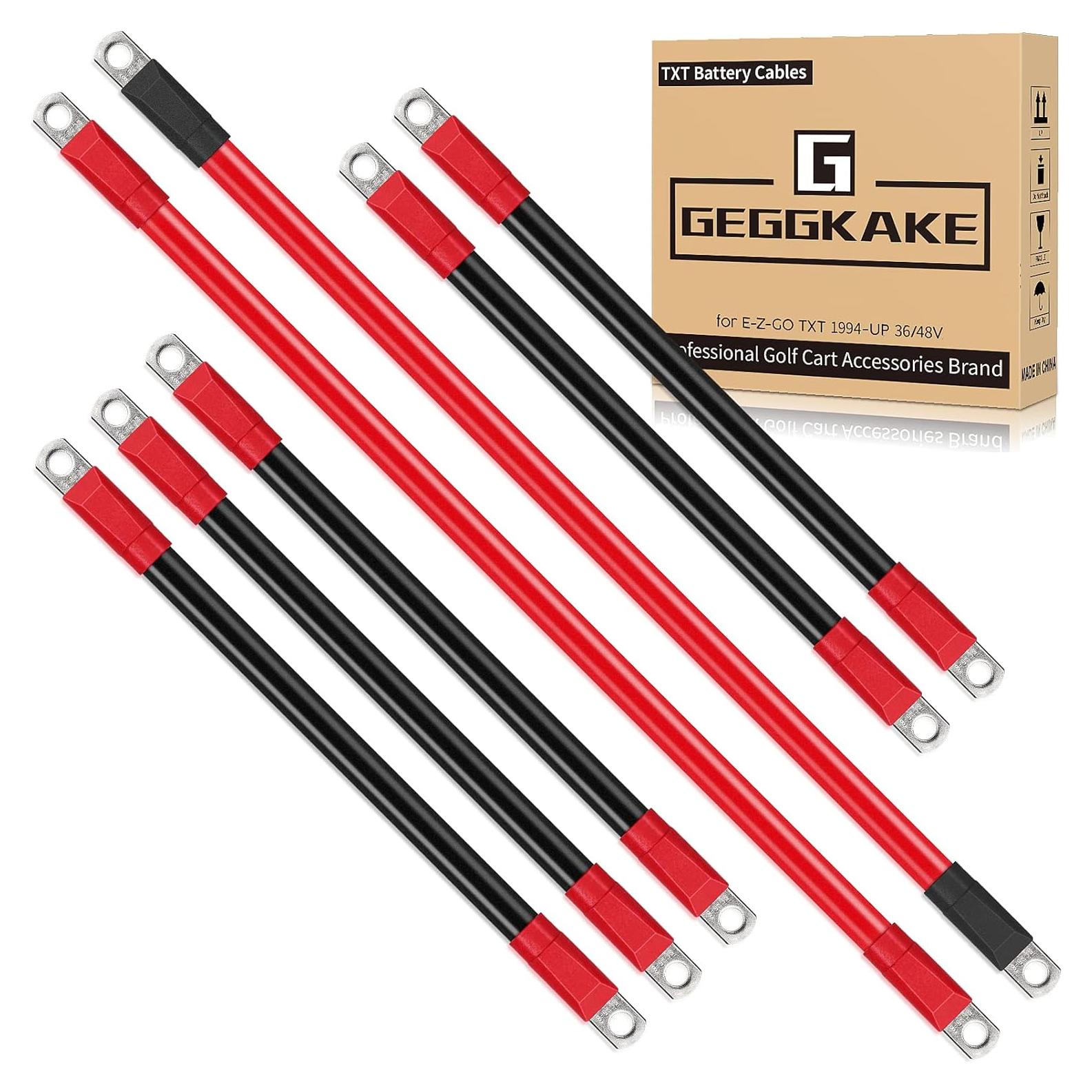 Kit de Cables de Batería para Carrito de Golf Geggkake EZGO TXT 36V/48V