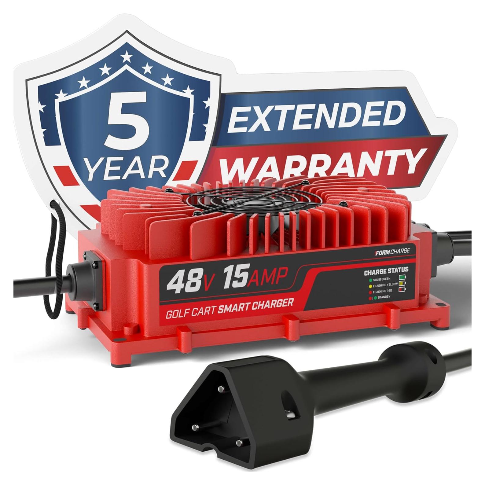 Cargador de Batería de Carro de Golf FORM 48V 15A EZGO