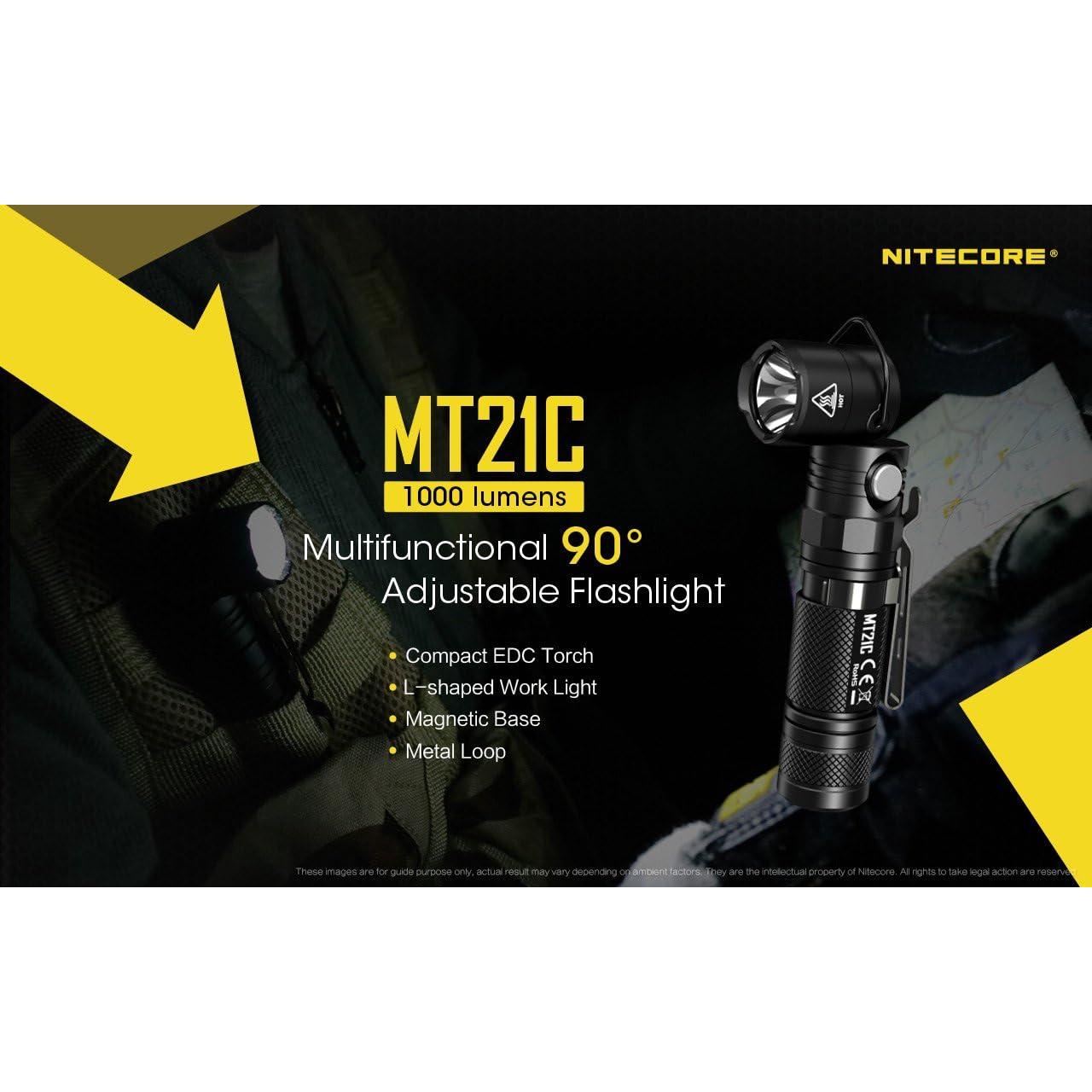Linterna LED Nitecore MT21C 1000 Lúmenes Ajustable 90°