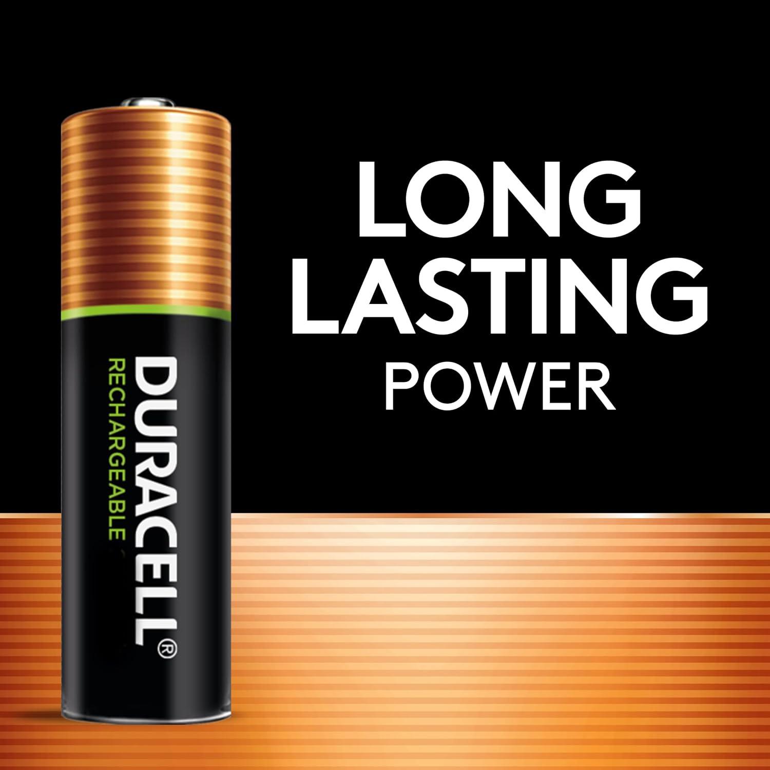 Cargador Duracell Ion Speed 1000 con 6 AA y 2 AAA recargables
