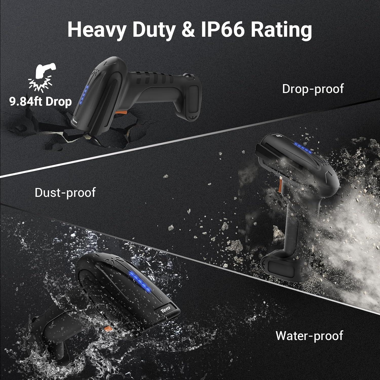 Escáner de Código de Barras Inalámbrico Tera 8100 Pro 2500mAh