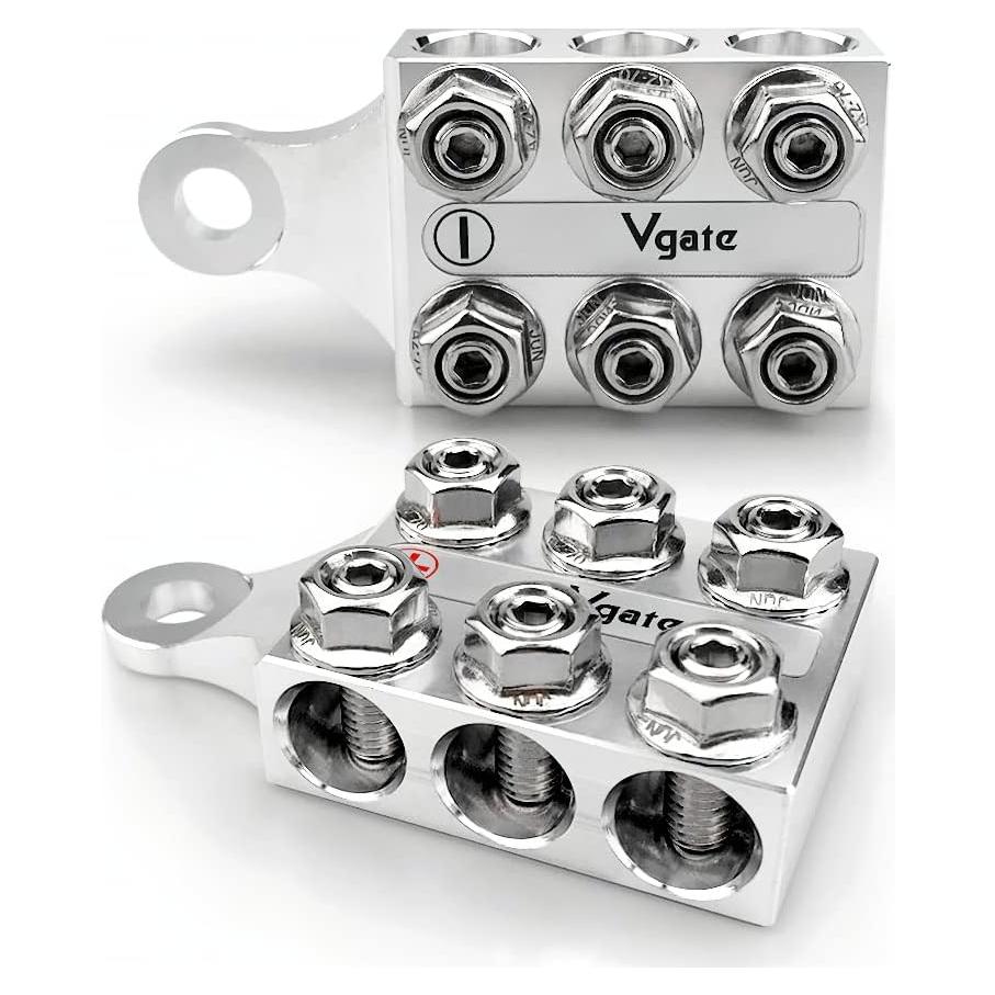 Bloque de Distribución Vgate 12 Vías M10 8AWG a 4/0AWG