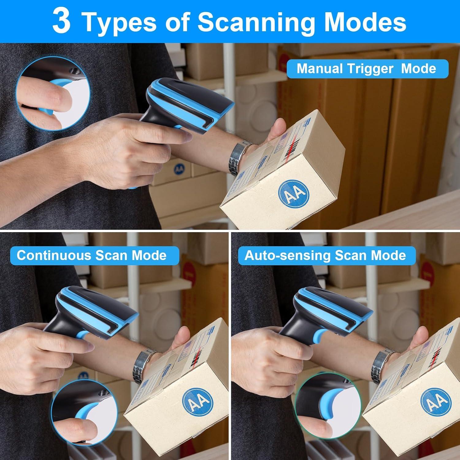 Escáner de Código de Barras 1D Onewscan Inalámbrico USB