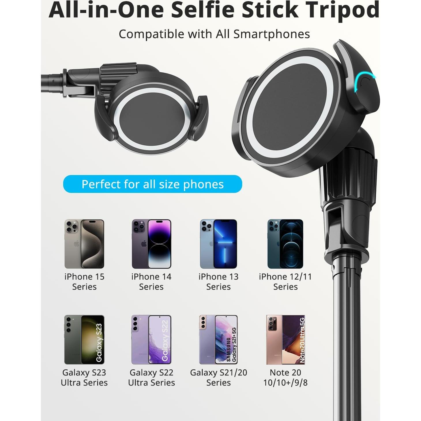 Trípode UBeesize 72 cm para iPhone y Android con Control Remoto