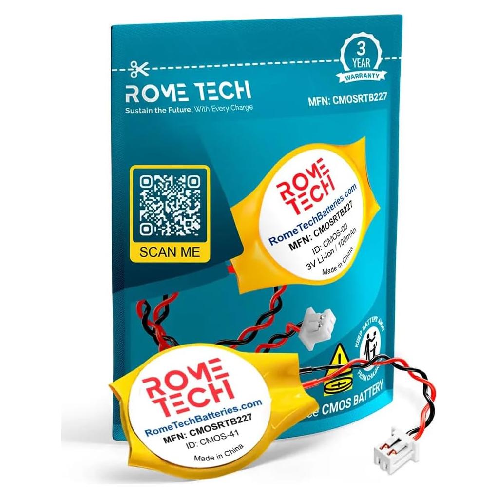 Batería CMOS BIOS Rome Tech CR2032 para Dell Latitude 3V