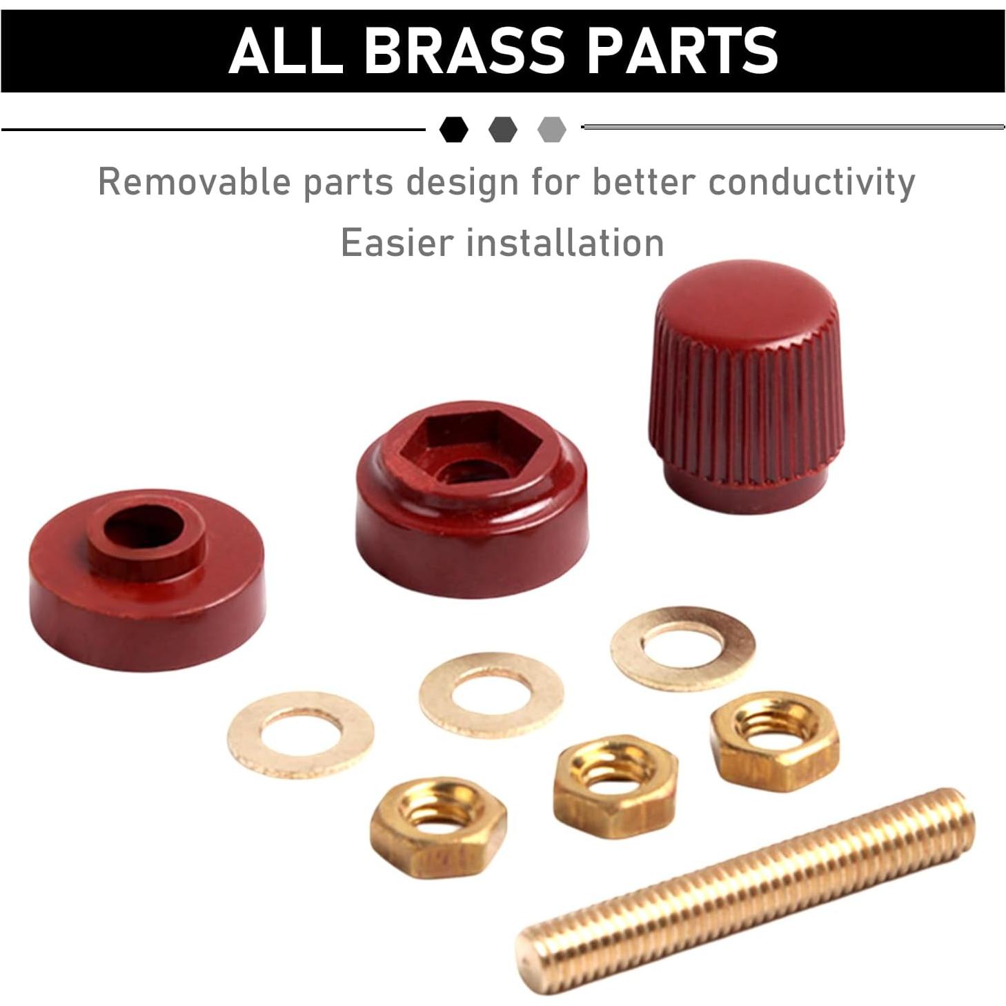 Conector de Terminal de Batería de Cobre DXNQ M6 2PCS