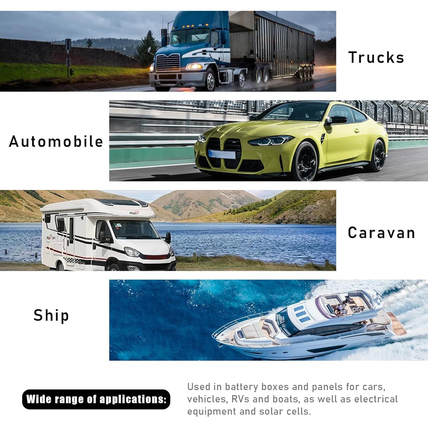 Conector de Terminal de Batería de Cobre DXNQ M6 2PCS