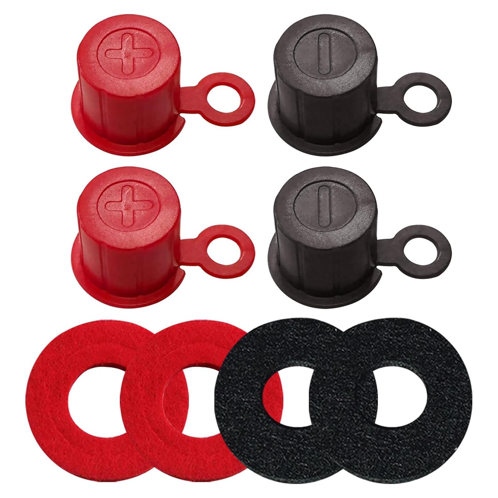 Tapas de plástico para terminales de batería Ampper - 2 juegos