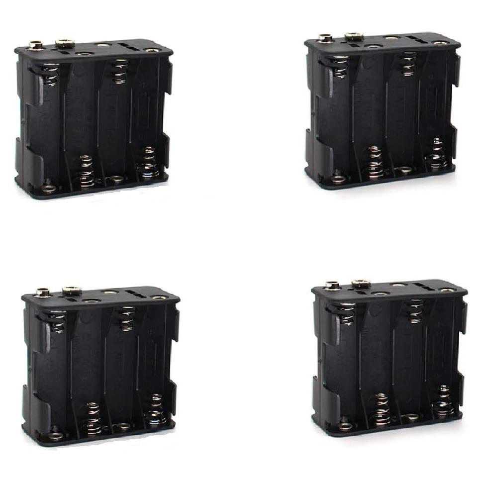 Paquete de 4 Soportes de Batería 8x AA MulticoloredLED 12V/9.6V