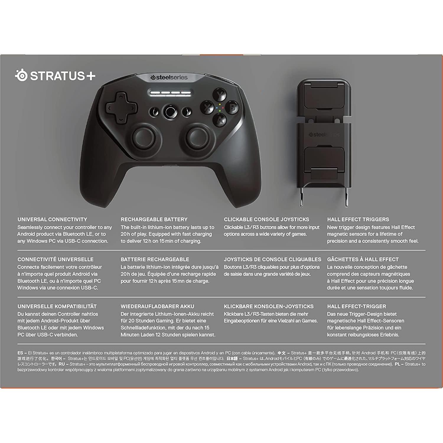 Controlador Bluetooth SteelSeries Stratus+ para Android y PC