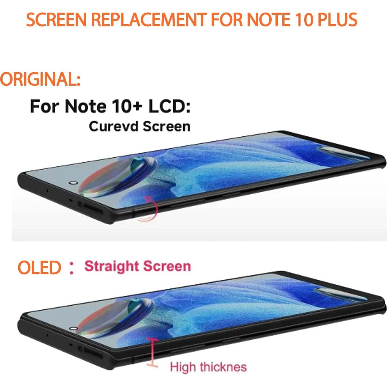 Pantalla OLED Reemplazo Samsung Galaxy Note 10 Plus 6.8"