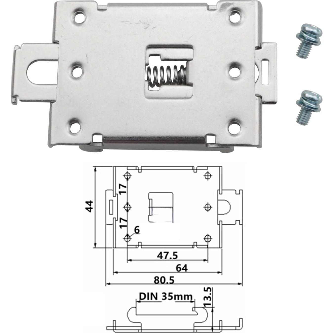 Soporte de Montaje de Riel 35mm DGBRSM - 2 Piezas Metal