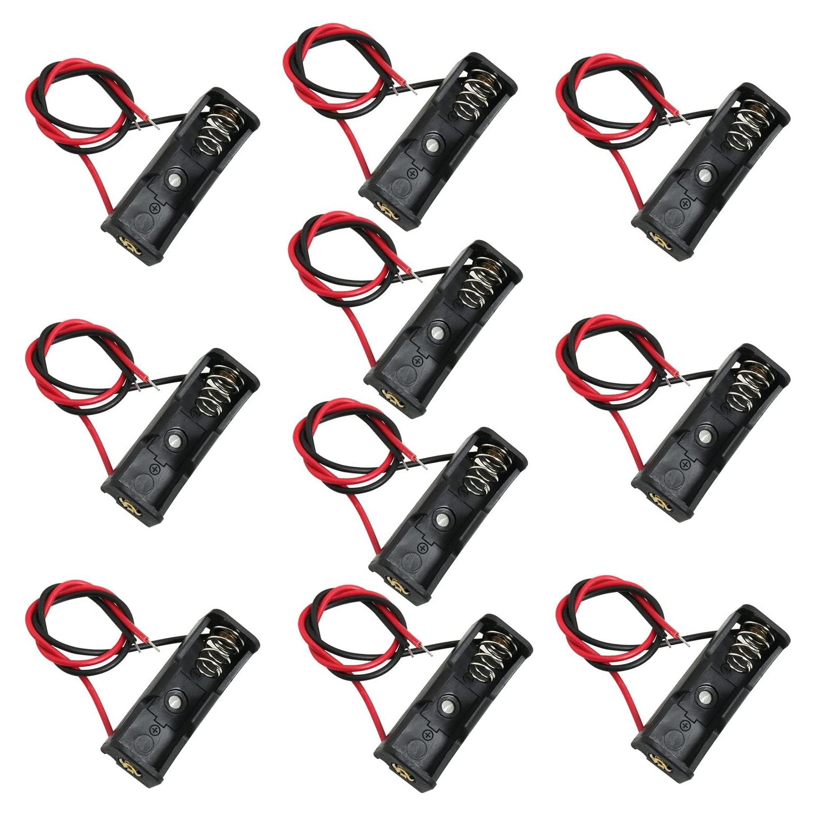 10 Soportes de Batería 12V 23A con Cable - LUORNG