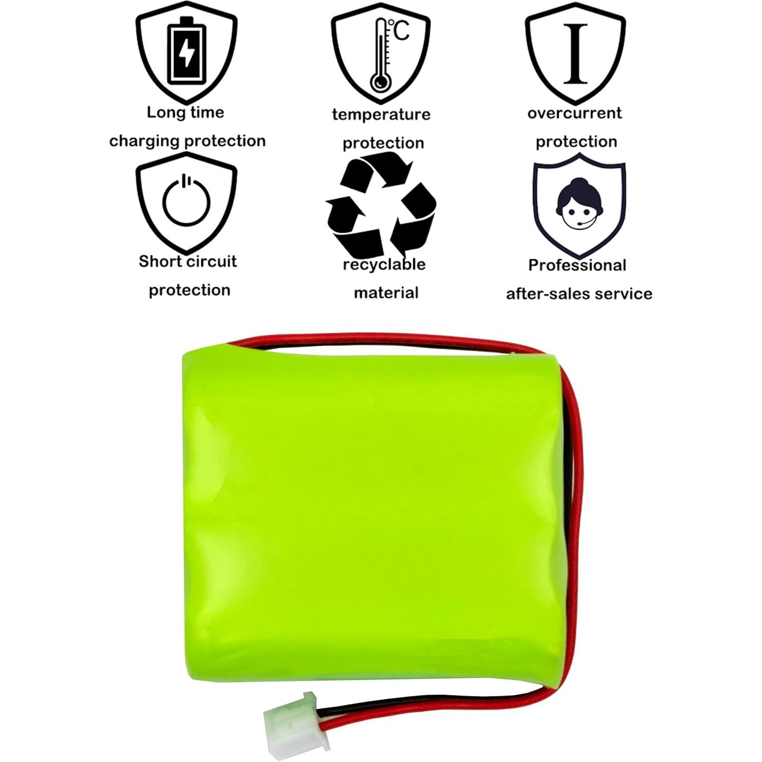 Batería de Alarma 2GIG BATT1X BATT2X 7.2V Ni-MH 2000mAh