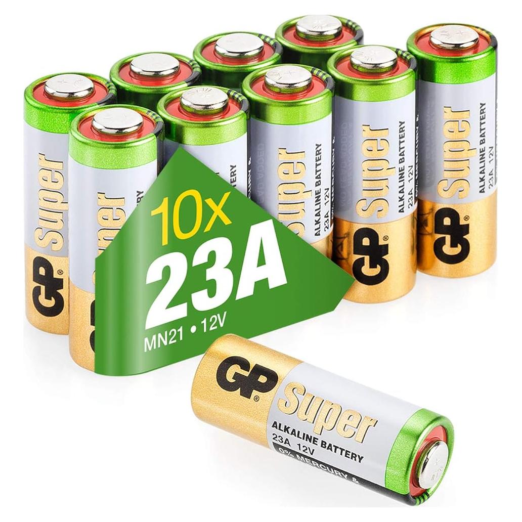 Batería Alcalina GP 23AE Ultra 12V - Pack de 10 Unidades