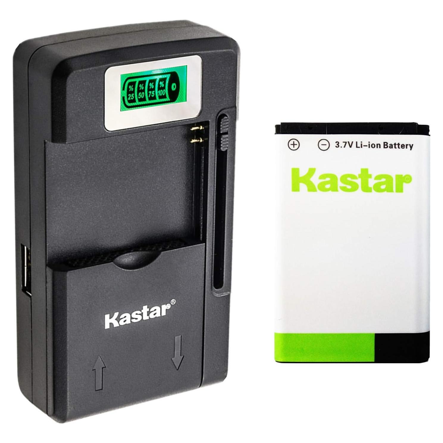 Batería Kastar BL-5C + Cargador Mini USB 2 en 1 para Radio