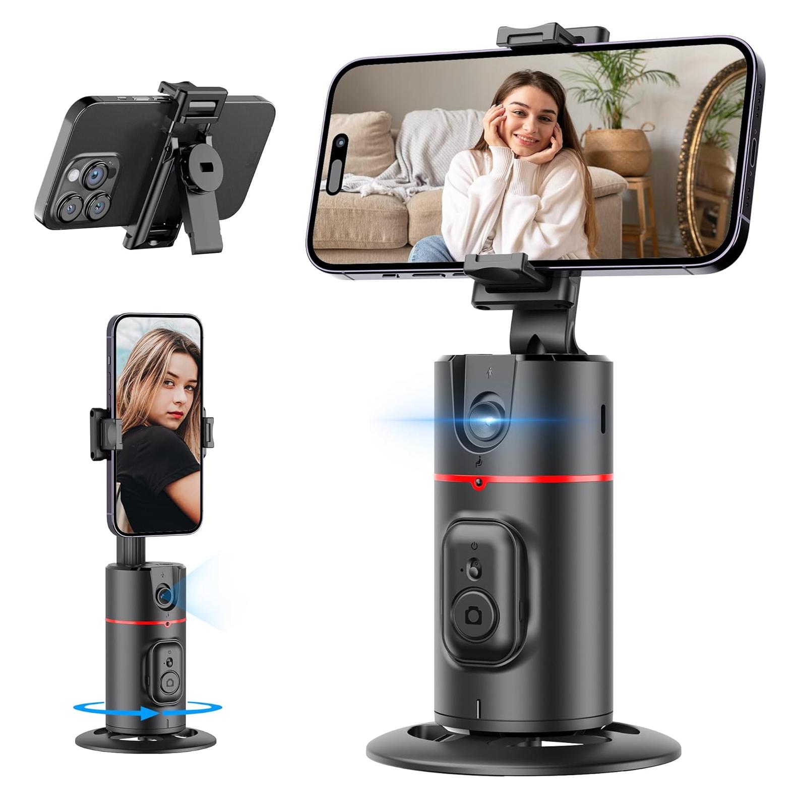 Trípode Inteligente Qirita con Seguimiento Facial Automático 360°