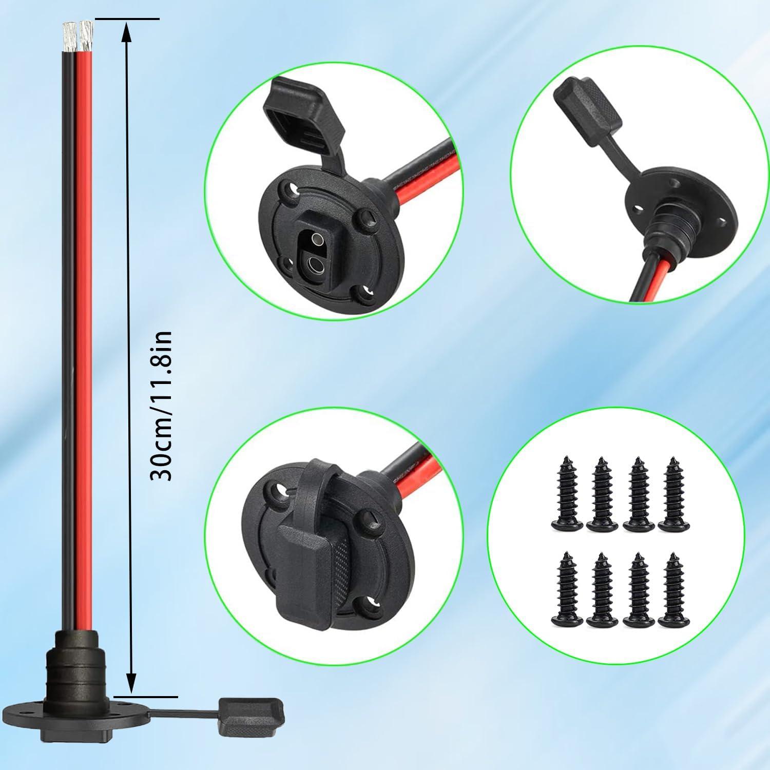 Conector SAE 14AWG a Prueba de Climas 30cm NEWNEWLIU