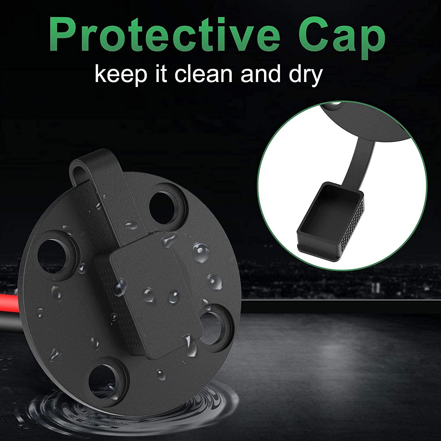 Cable de Extensión SAE Halokny 12AWG 30cm a Prueba de Climas