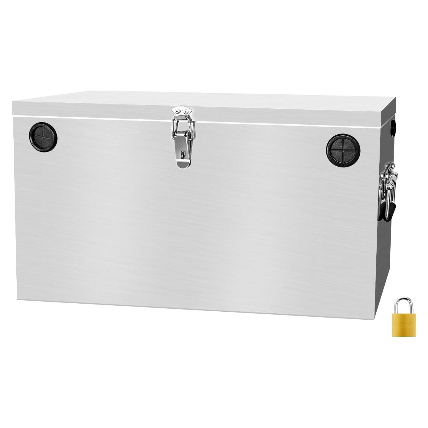 Caja de Batería Marina Peastorm Doble 12V Acero Inoxidable