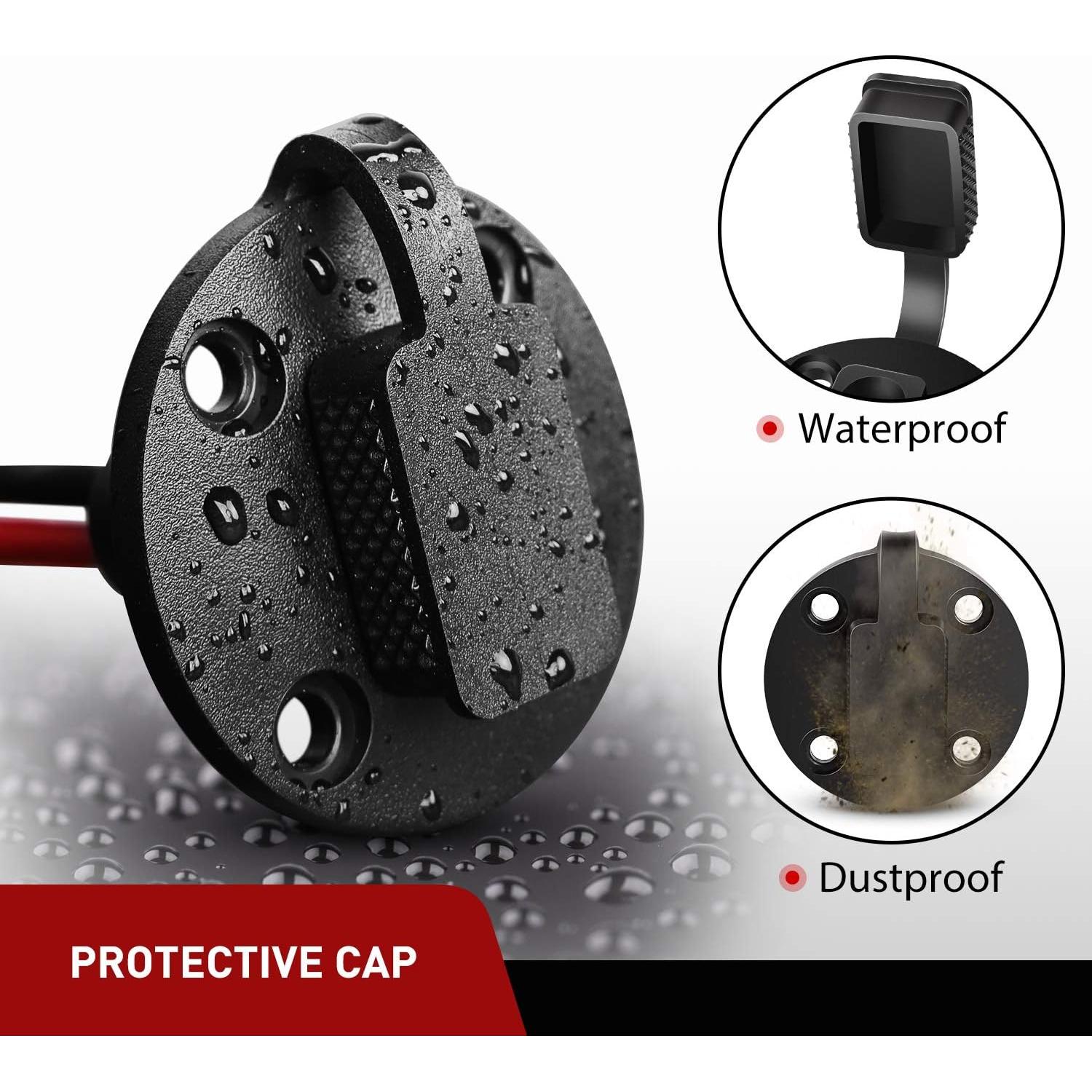 Toma de Corriente SAE Nilight 12AWG 2 Pines 33cm para Panel Solar