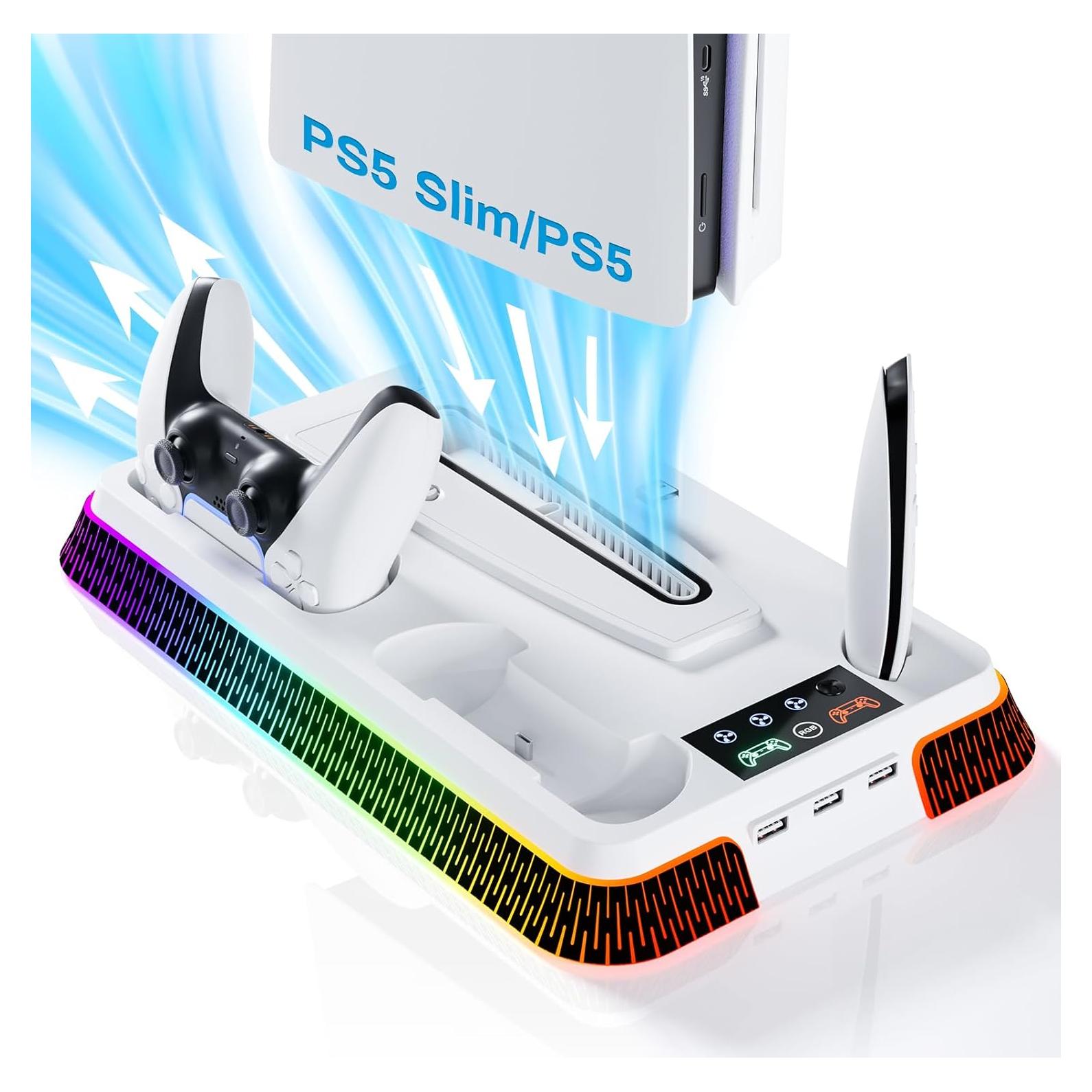 Estación de Enfriamiento y Carga PS5 LHFDIAN con RGB