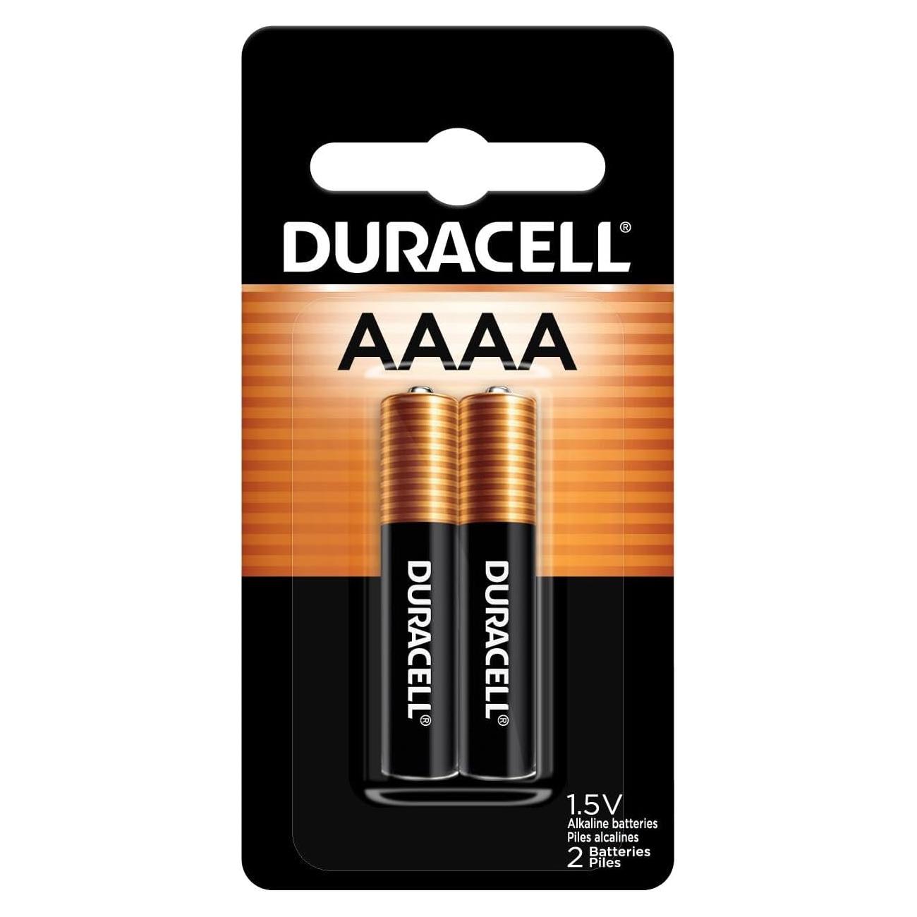 Baterías Alcalinas AAAA Duracell 1.5V - Paquete de 2