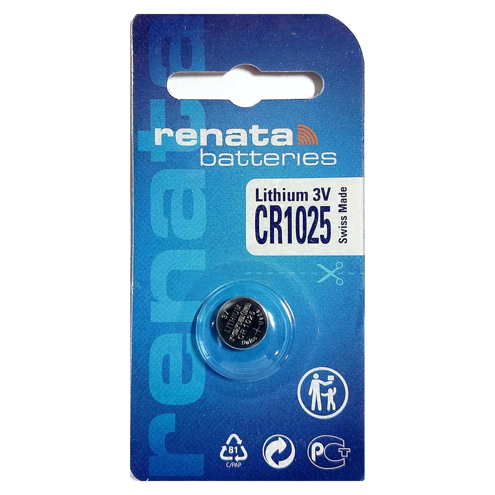 Batería de Litio Renata CR1025 3V Hecho en Suiza