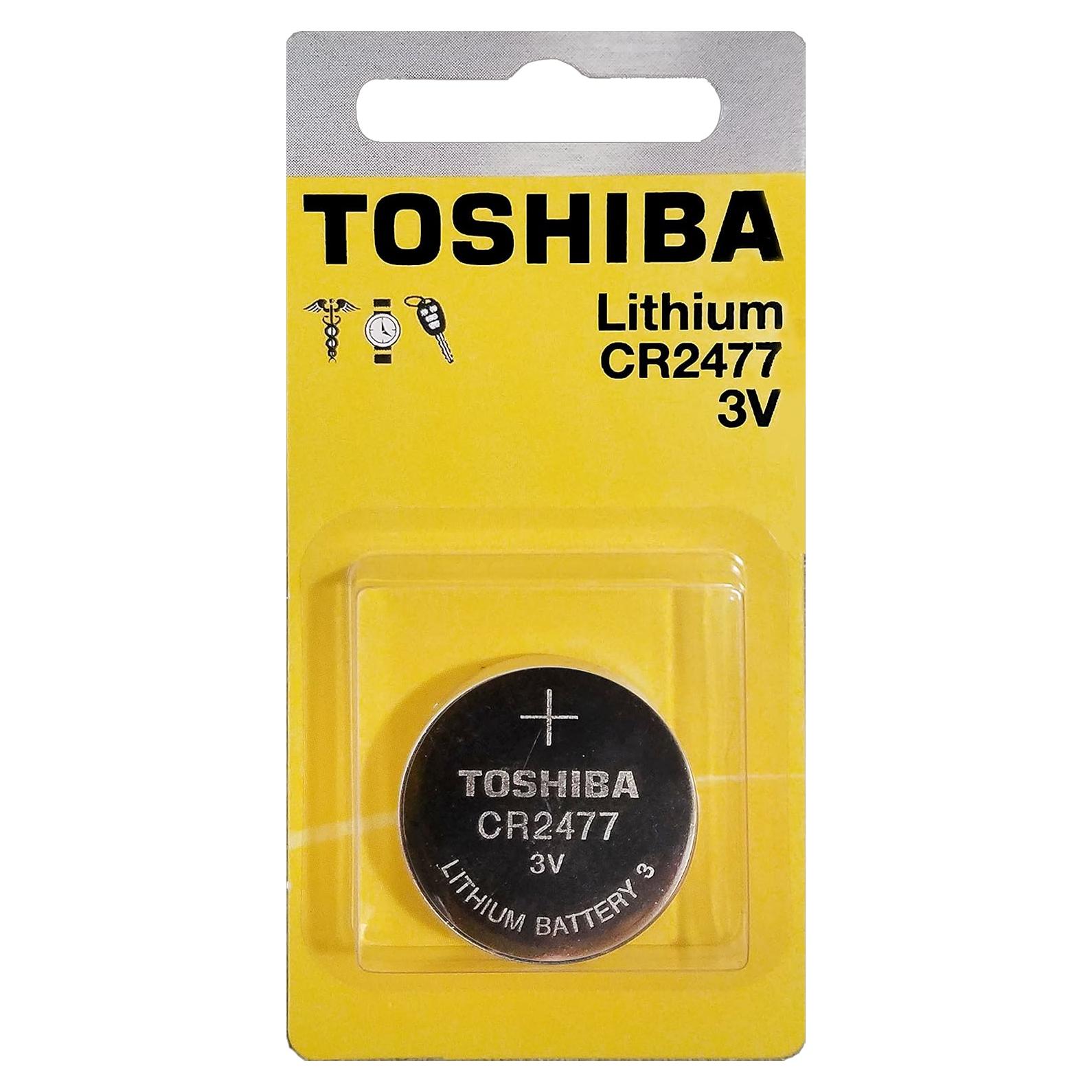 Batería de Moneda de Litio Toshiba CR2477 3V 620mAh