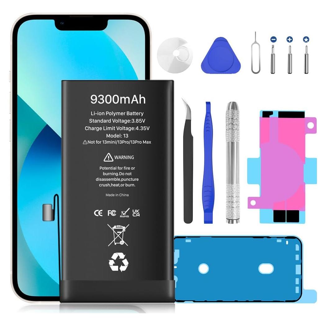 Batería de Reemplazo 9300mAh para iPhone 13 BOANV