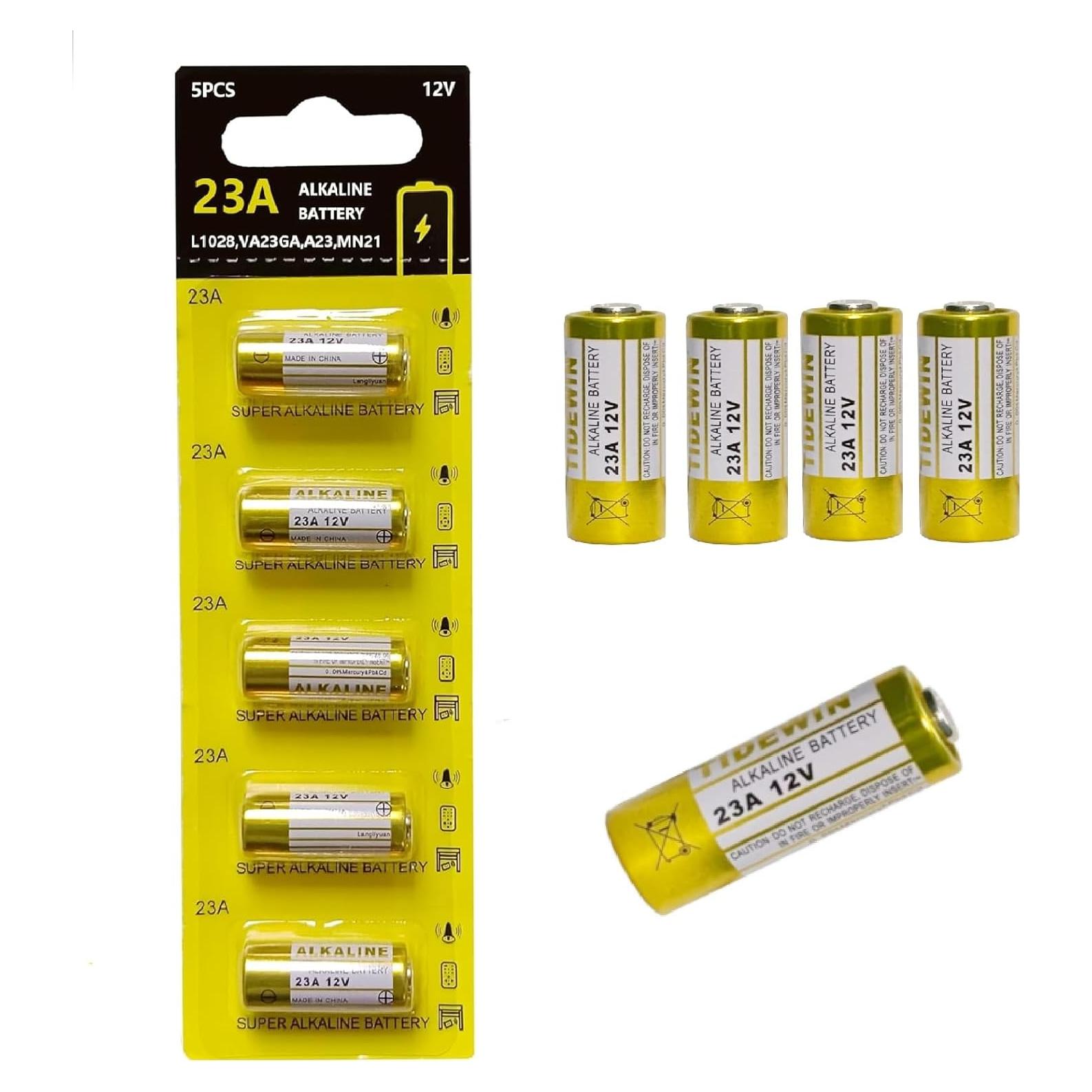 Baterías Alcalinas 12V 23A Eastern Trading - Paquete de 5