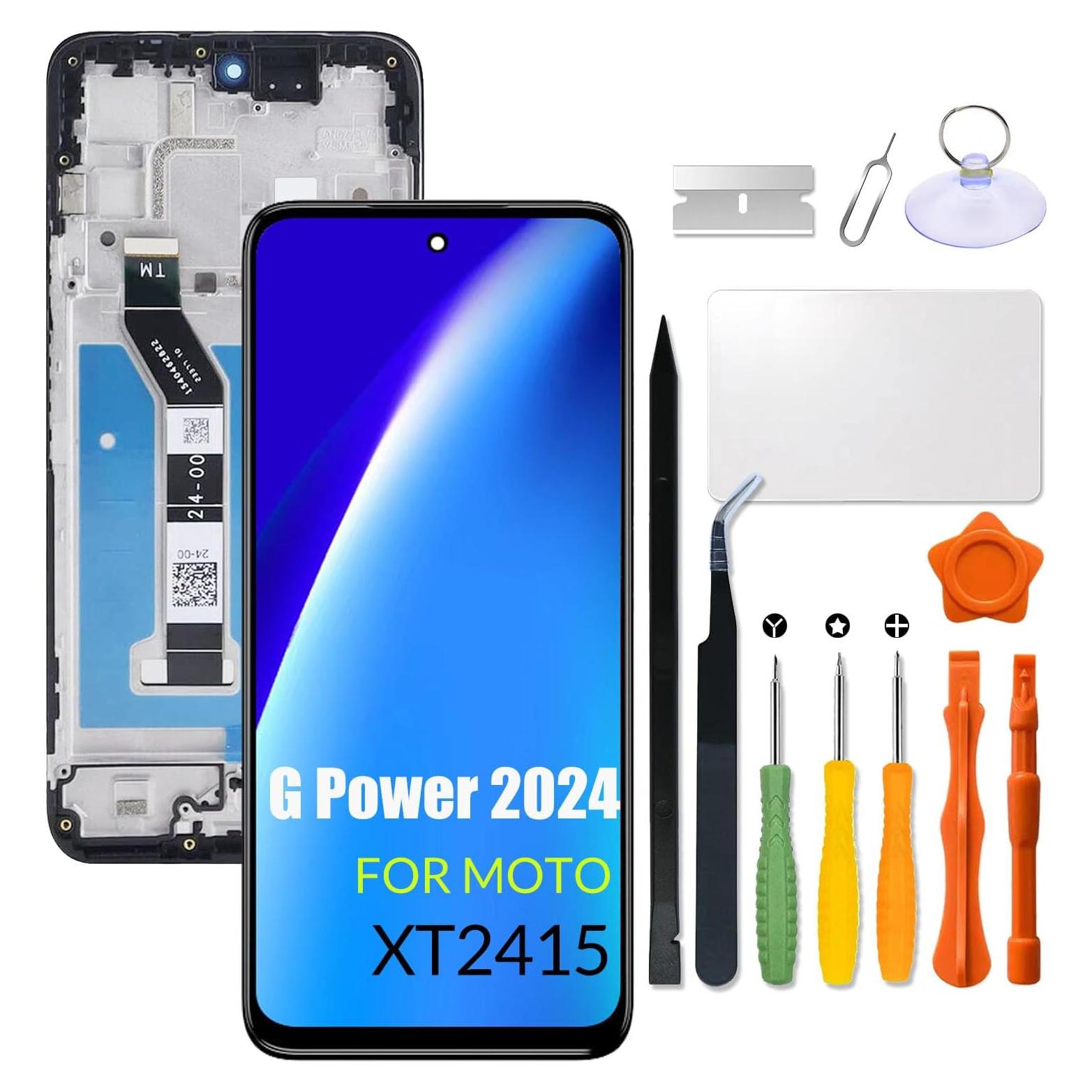 Pantalla LCD Reemplazo Motorola Moto G Power 2024 con Marco
