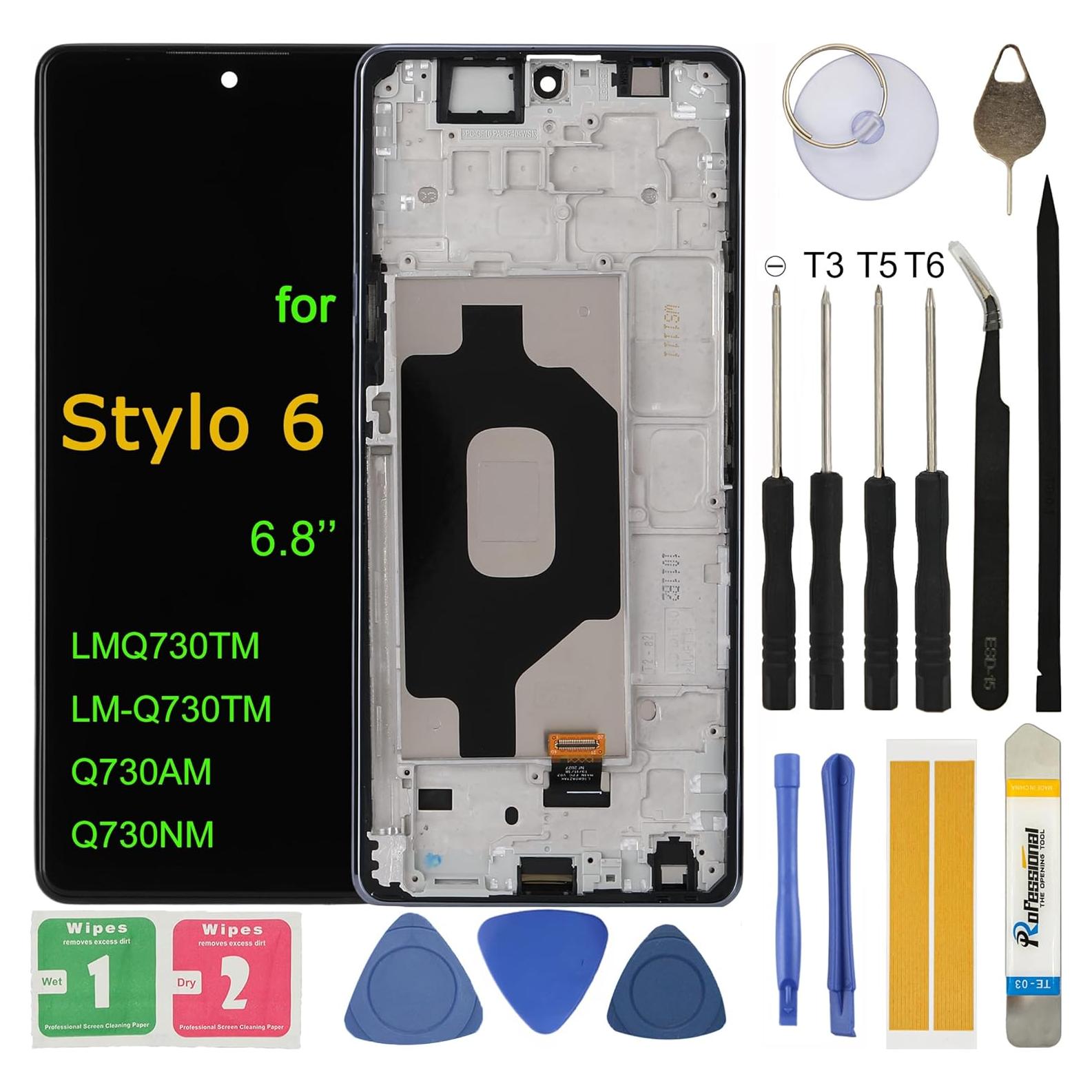 Pantalla LCD Reemplazo LG Stylo 6 6.8" Q730 con Herramientas