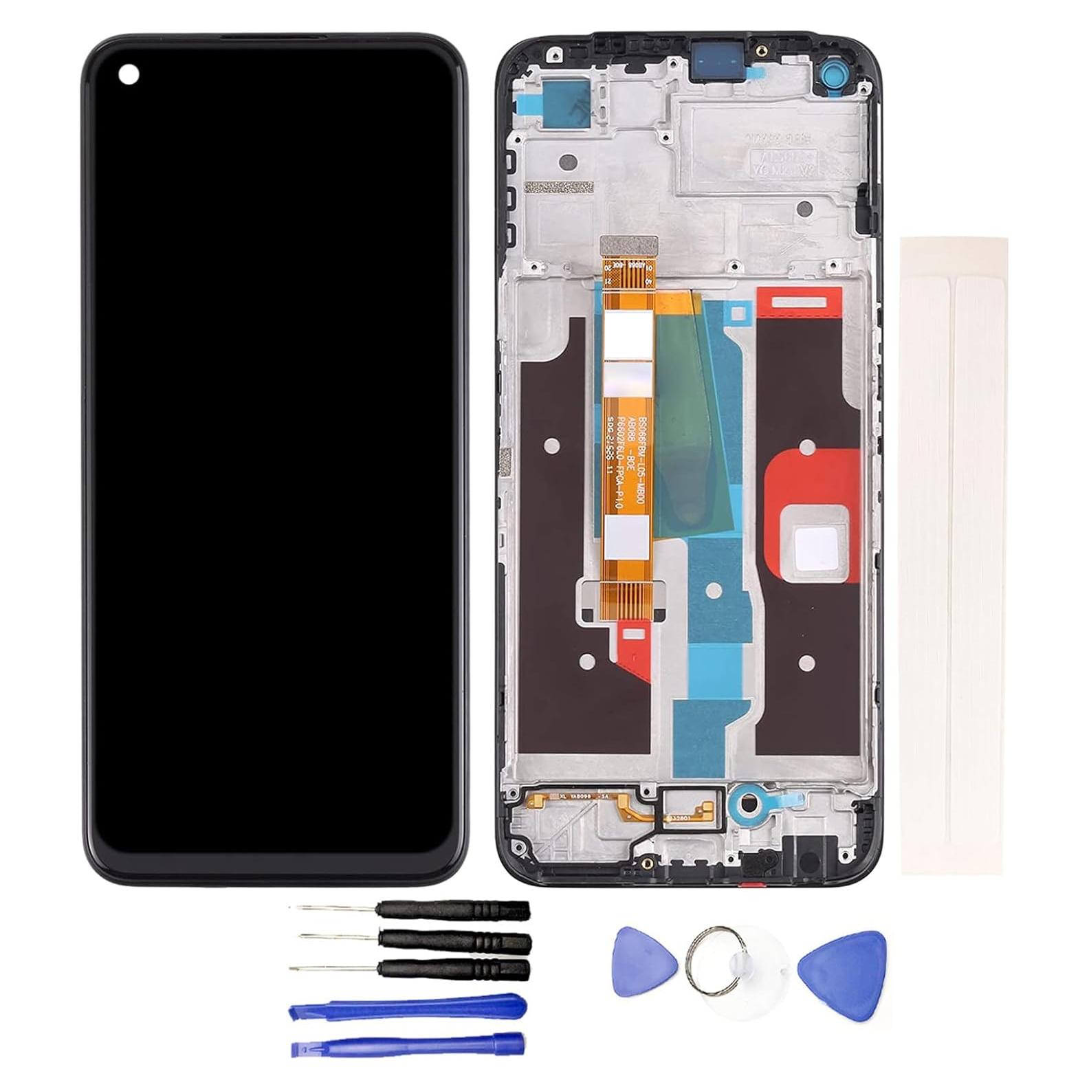 Reemplazo LCD Jaytong para OP-PO Realme 8i RMX3151 Pantalla Táctil Negra