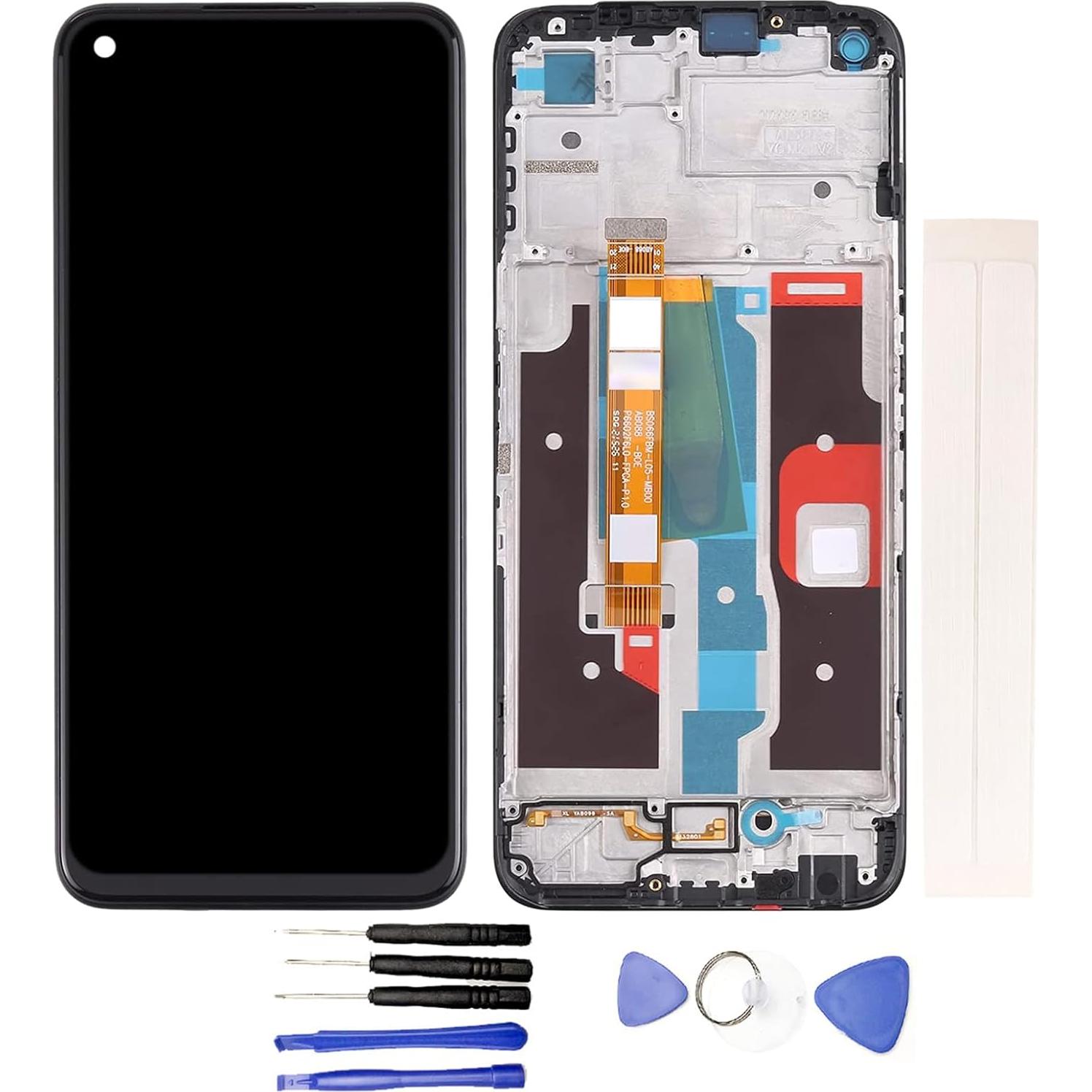 Reemplazo LCD Jaytong para OP-PO Realme 8i RMX3151 Pantalla Táctil Negra