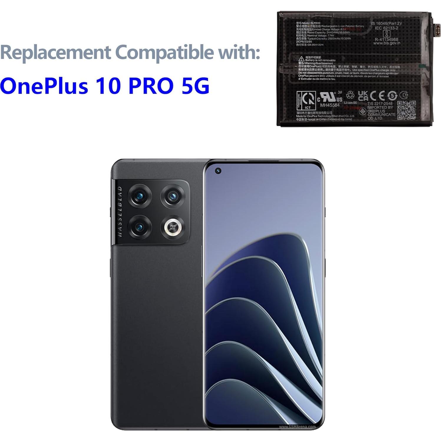 Batería Recargable BLP899 para OnePlus 10 PRO 5G - Fácil Instalación