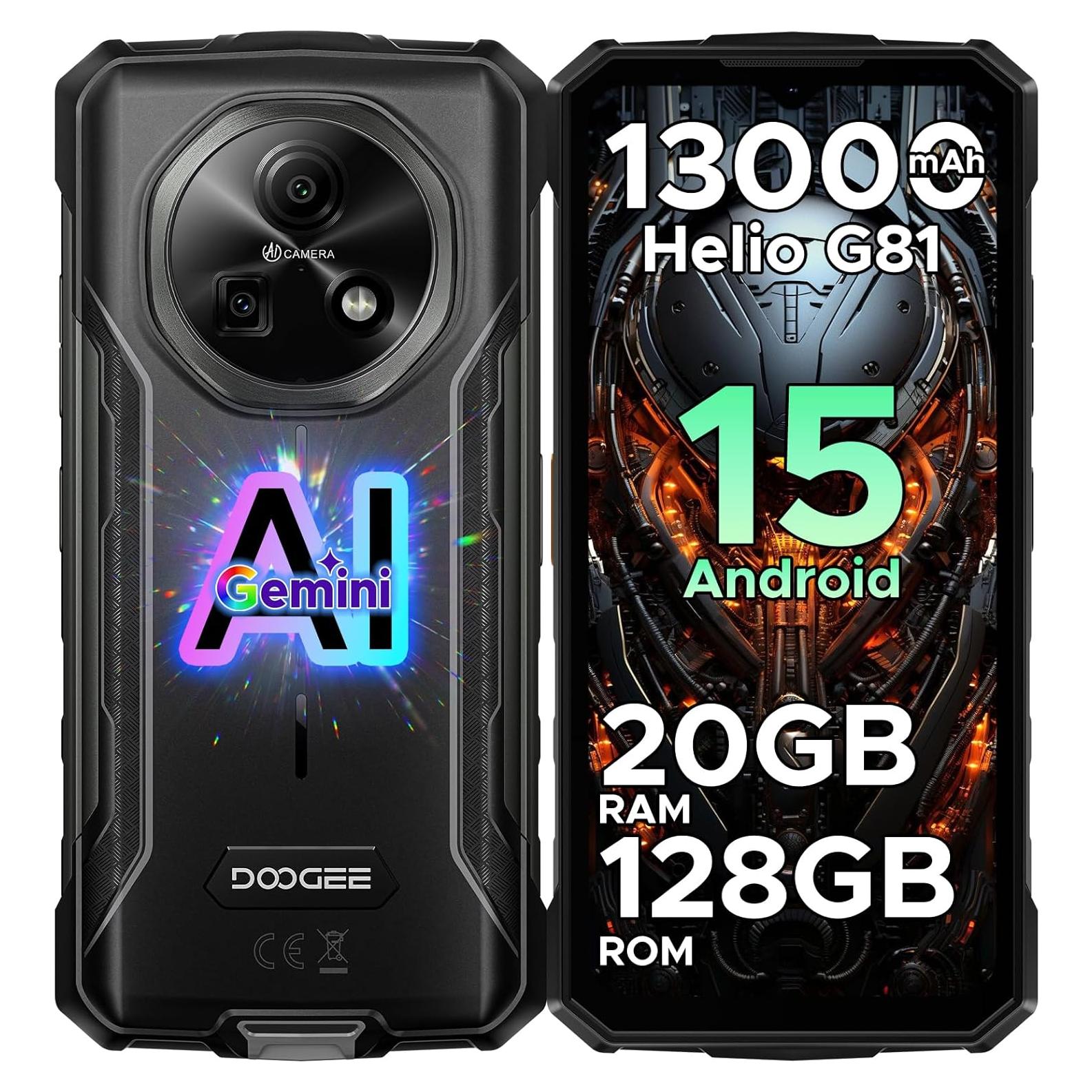DOOGEE Fire 5 Pro Smartphone Resistente 13000mAh 20GB/128GB